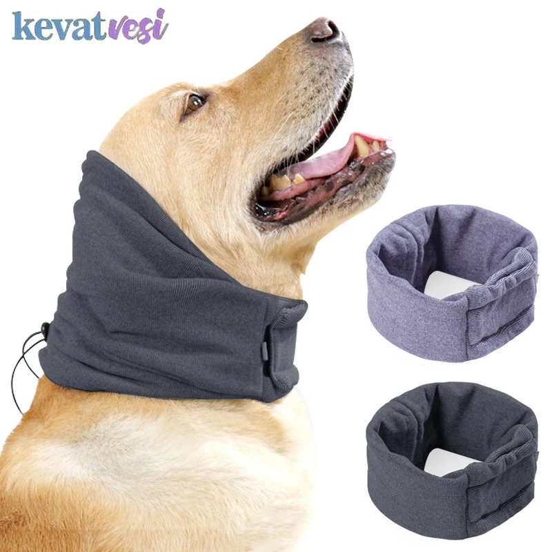 Fundas ajustables para orejas de perro, gorro calmante cálido para invierno, orejeras antiruido para mascotas, suministros para perros pequeños y grandes