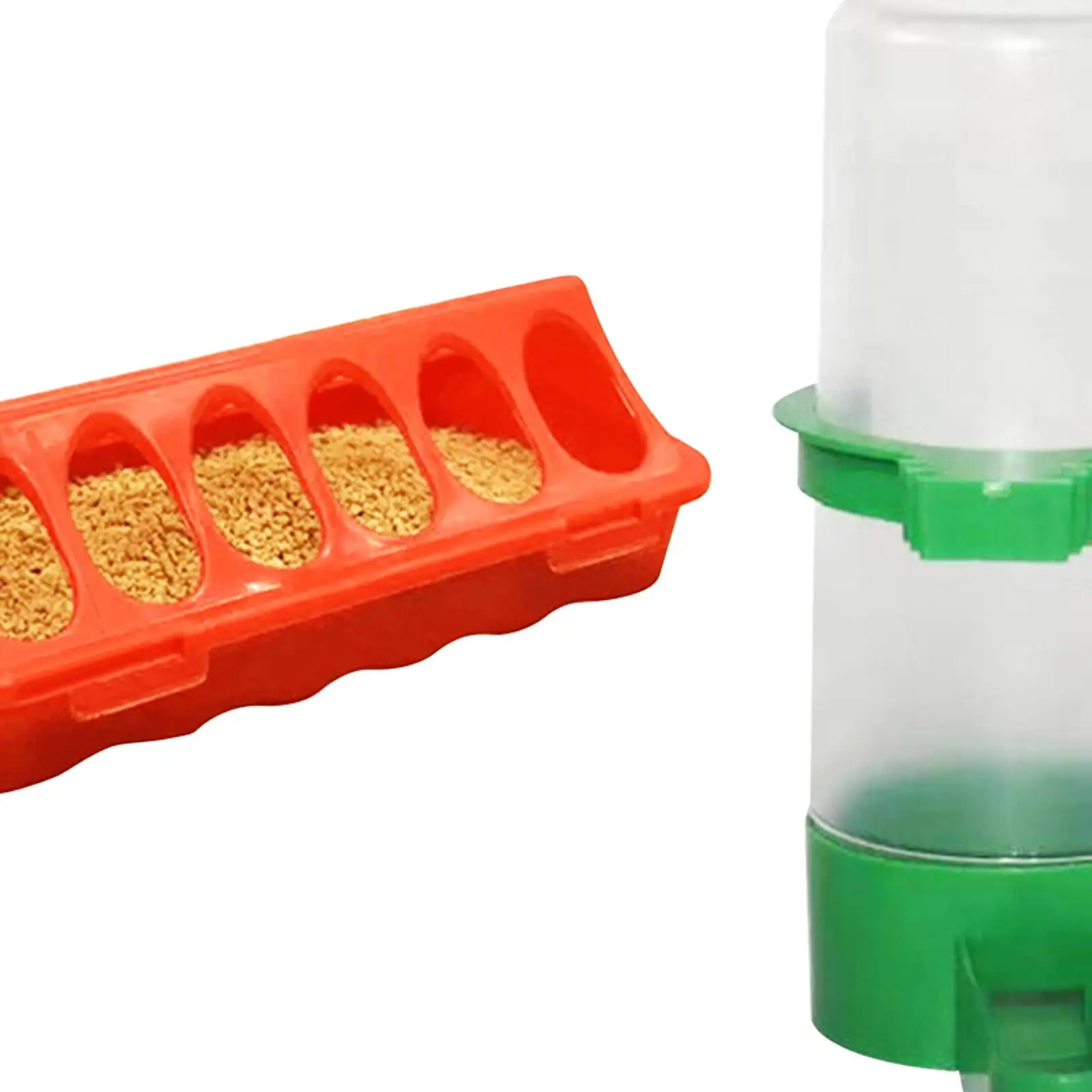 Food and Water Feeder Set Small Animals Feeding Bucket Bird Watering Bottle Food and Water Feeder Set Small Animals Feeding Bucket Bird Watering Bottle