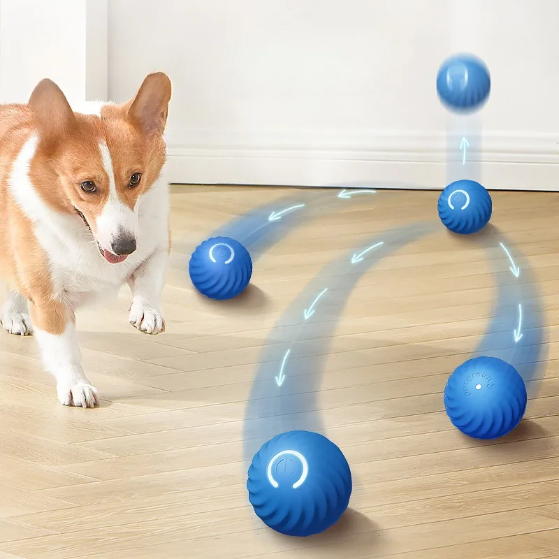 Pelota automática para perros que salta, gira y es recargable USB - imagen 2