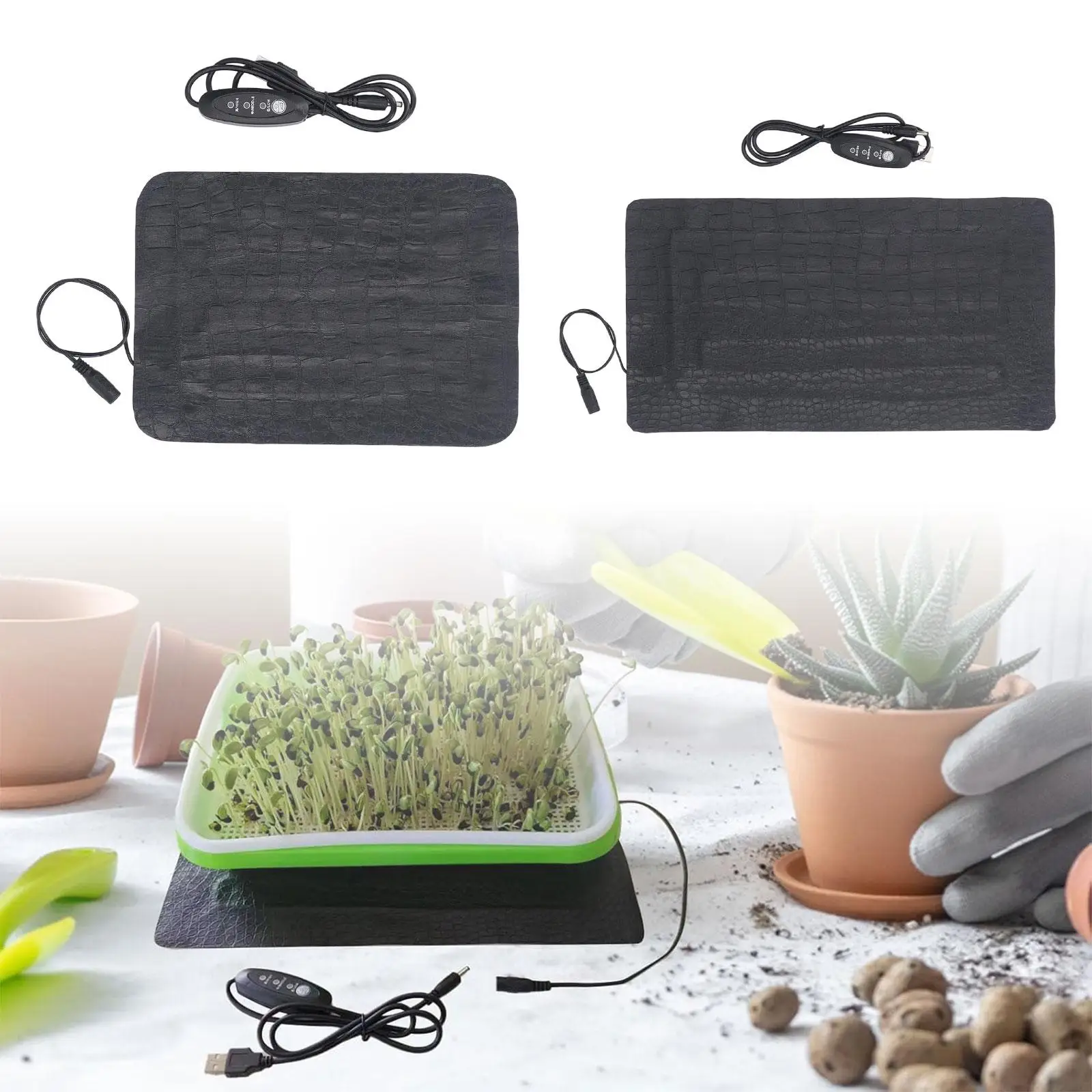 Seedling Heat Mat,Warming,Gardening,Brewing Plant Heating Mat Hydroponic Heating Pad for Home Germination Grow Seed Starter - imagen 4
