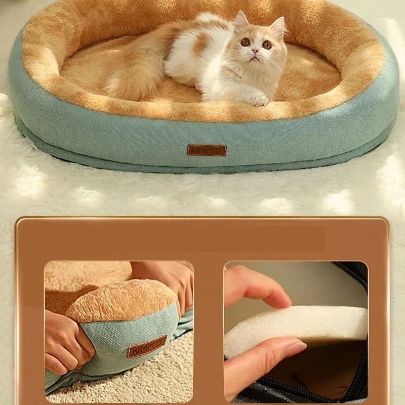 Accesorios para cama para gatos, artículos para cachorros, cosas para todas las camas, productos para mascotas, suministros para casas, accesorios para gatitos, cesta para casa, cojines para hábitats - imagen 3