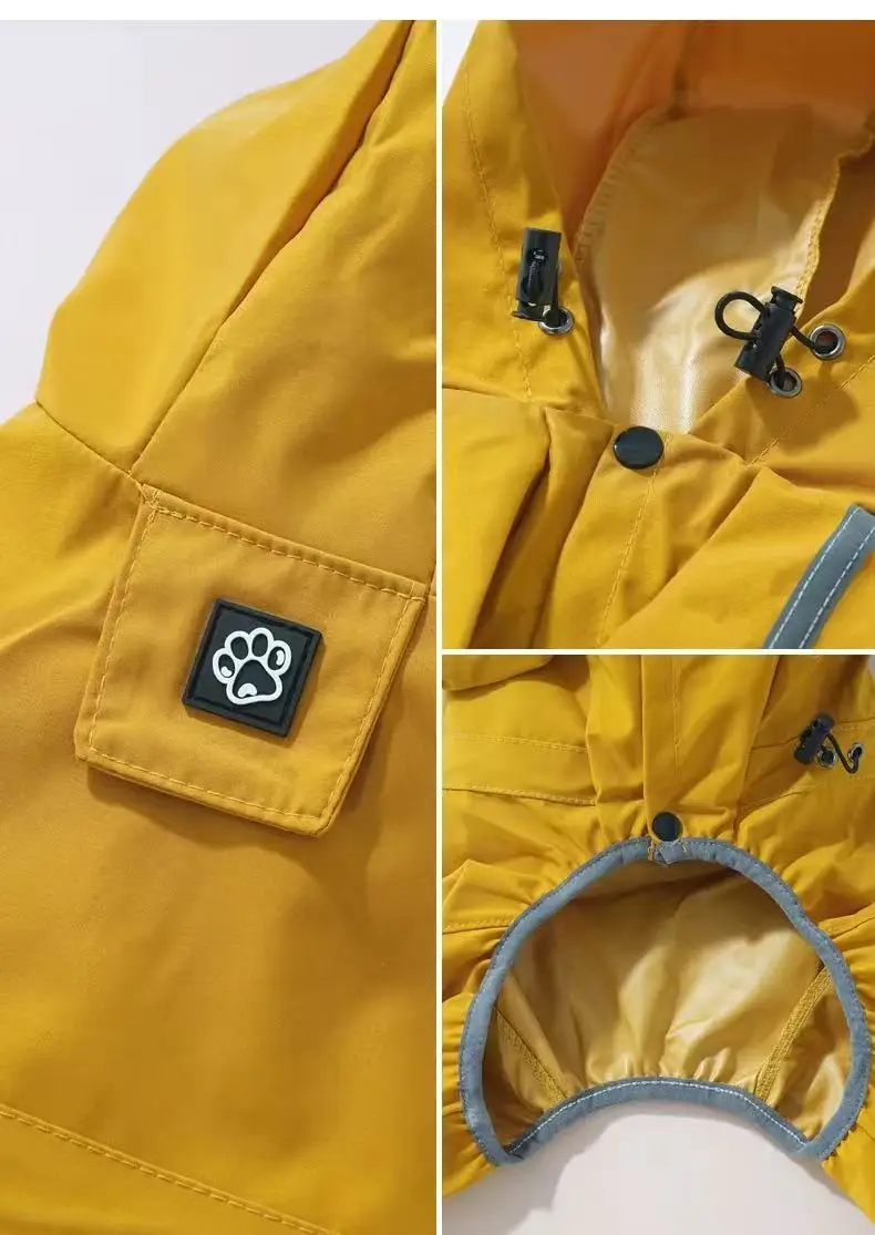 Medición de pecho para impermeable de perro