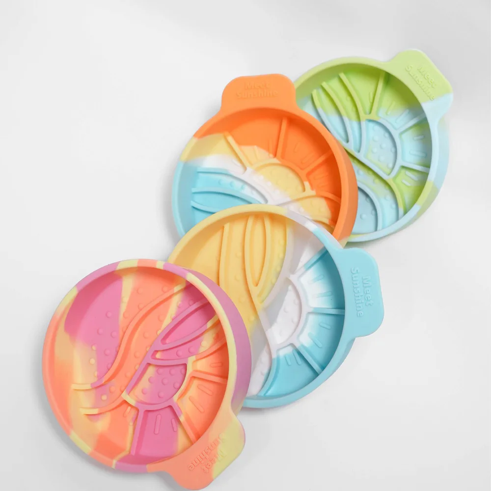 Cuenco de alimentación lenta para gatos, cuenco de comida para mascotas antiasfixia, cuenco interactivo antideslizante para alimentos y agua secos/húmedos, - imagen 2