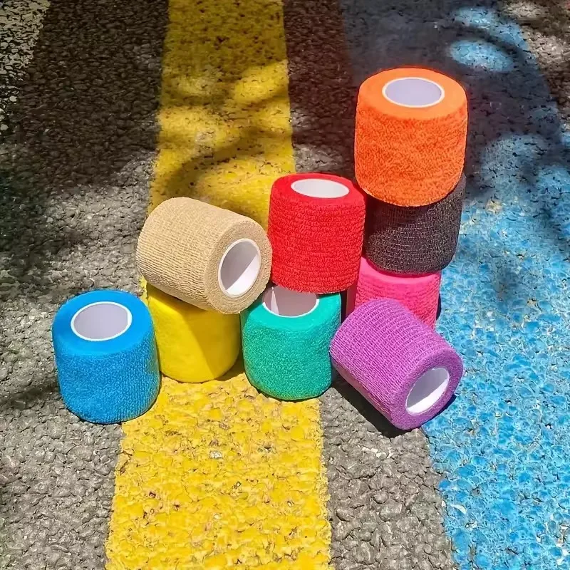 BOOTEELY 6 uds vendaje autoadhesivo vendaje de fijación vendaje de animales rasgado a mano vendaje elástico impermeable para mascotas 5 cm X 4,5 M