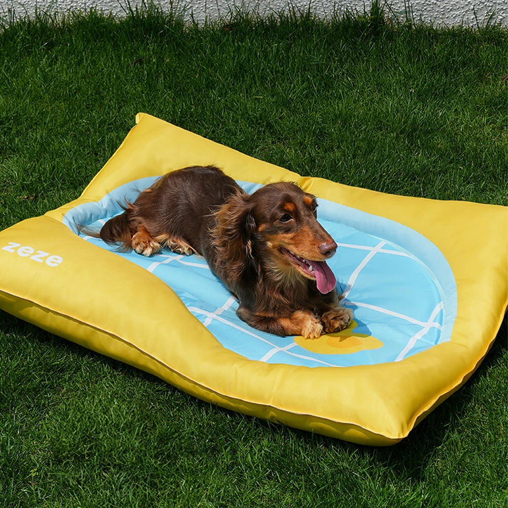 Cama refrescante de seda para perros Dachshund – Verano transpirable - imagen 4