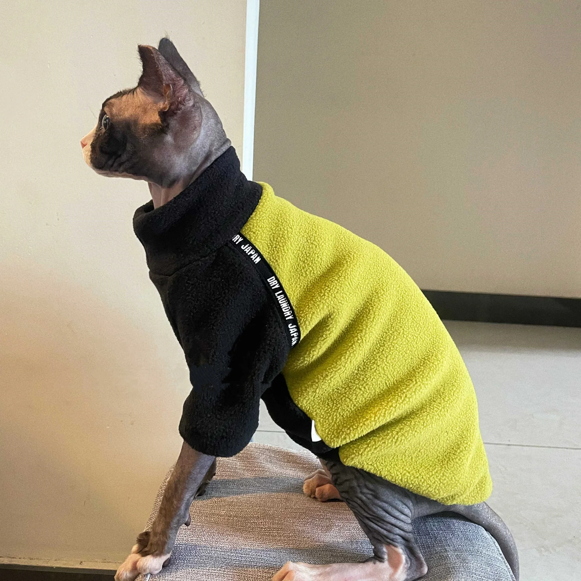 Abrigo de lana cálido ligero para gatos Sphynx y Devon Rex - imagen 4