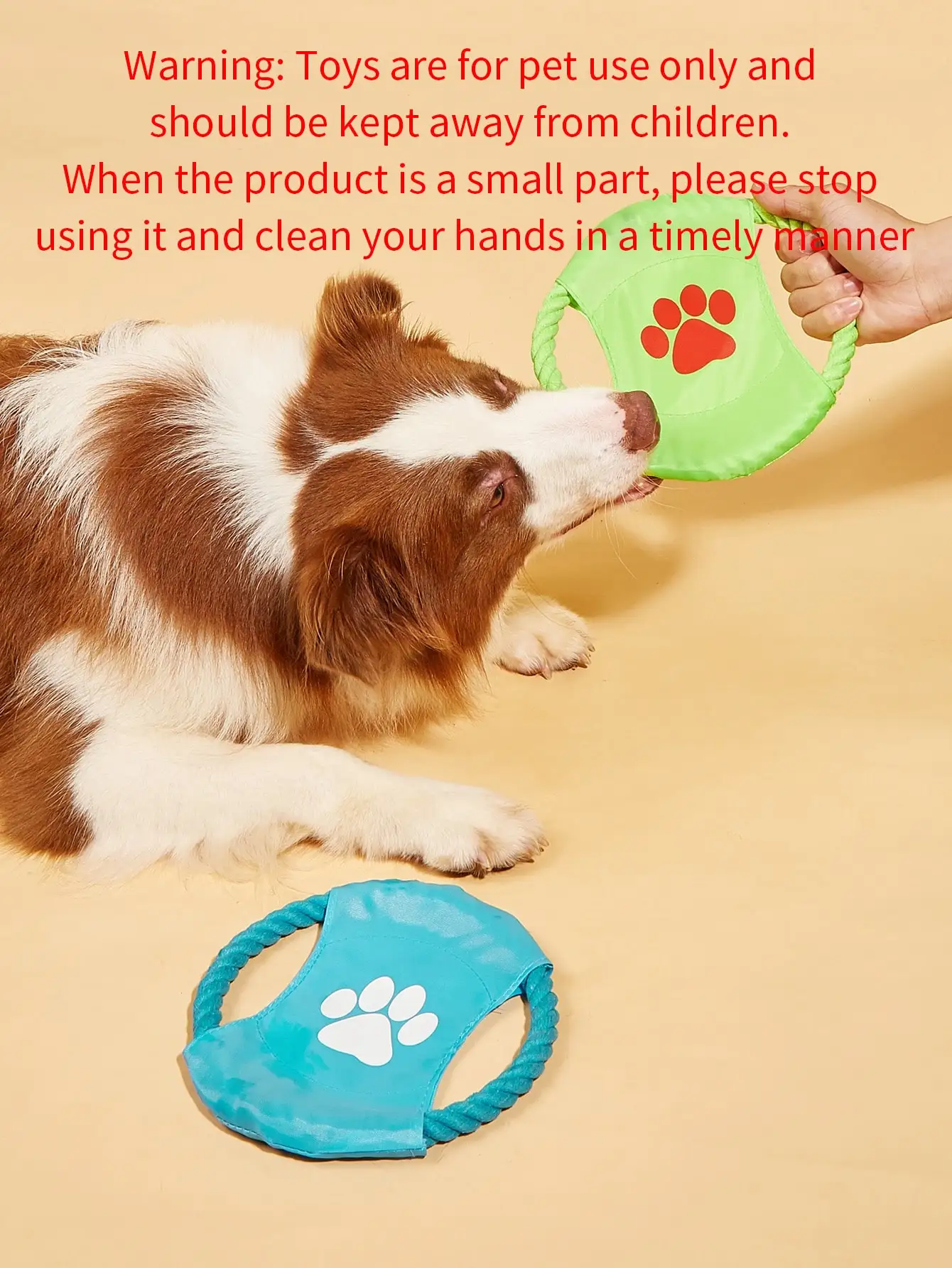 Mini frisbee de entrenamiento de cuerda de algodón, 1 color aleatorio - imagen 4