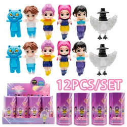 12 Uds. K-pops Demon Hunters Rumi Zoey Mira figura de acción decoración de coche adornos para teléfono móvil modelo muñeca juguetes regalo de cumpleaños