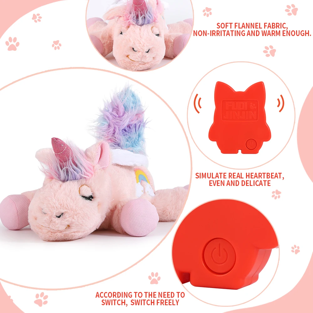 Juguetes de peluche para perros, latido del corazón, ayuda calmante para mascotas, regalos de Halloween, juguetes para masticar para perros, entrenamiento de comportamiento - imagen 4