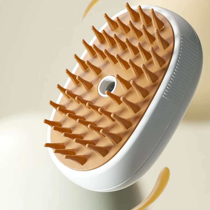 Peine de masaje de adsorción en aerosol para mascotas, peine para quitar el pelo, artefacto de baño, cepillo suave de vapor, suministros para perros y gatos - imagen 5