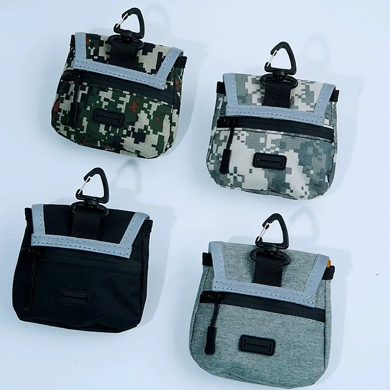 Dispensador de bolsas para excrementos de perros, soporte portátil para bolsas de excrementos de perros, bolsas de aperitivos para entrenamiento de perros, bolsas de almacenamiento colgantes para caminar - imagen 3