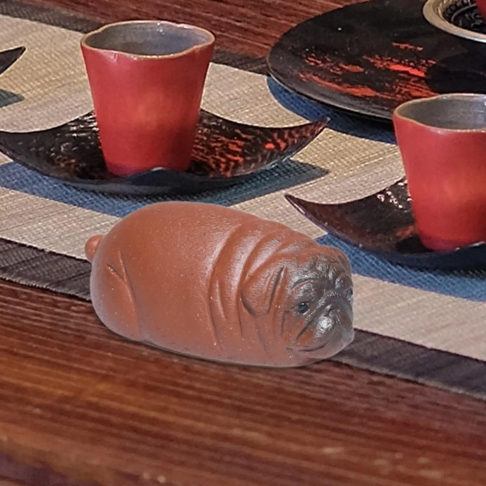 Kung Fu Tea Ornament Home Decor Room Tea Tray Decorate Creative Accessories Favors Car Ornaments Chinese Purple Clay Tea Pet