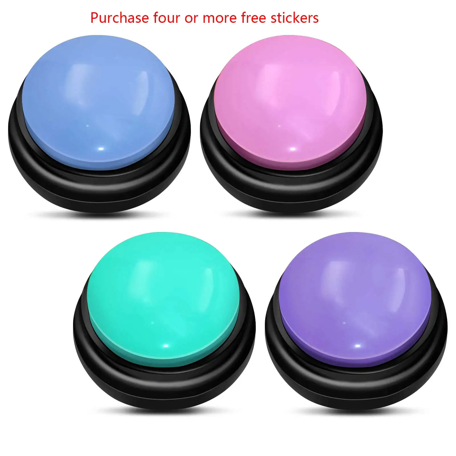 Botón de grabación personalizado para perro, 11 estilos para comunicación, botón de grabación de voz, zumbador de entrenamiento de mascotas, accesorios para perros