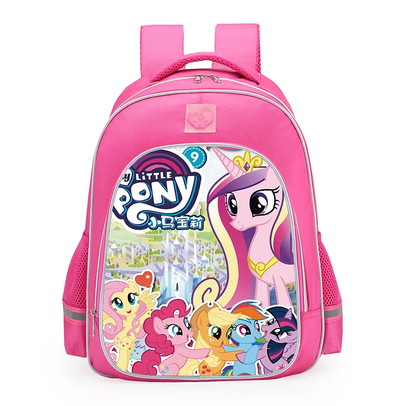 Mochila My Little Pony, bolso escolar rosa de dibujos animados para niñas de primaria, alivio de la carga ortopédica, mochila de Cosplay de gran capacidad, regalo - imagen 4