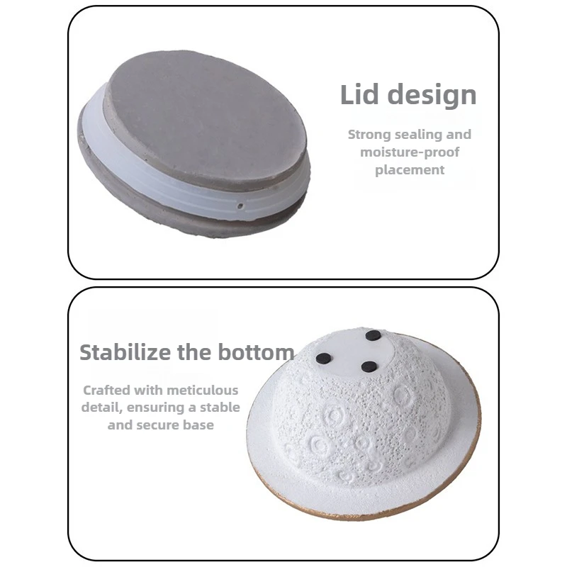 Urna para mascotas a prueba de humedad, urnas conmemorativas para perros, gatos y gatitos, urnas funerarias de cemento, recuerdos para mascotas, cajas para cenizas con memoria - imagen 4