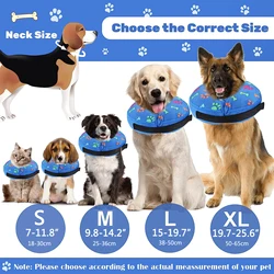 Collar isabelino inflable para perros – Protector postoperatorio lavable
