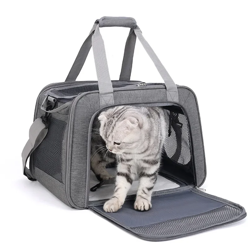 Nuevas bolsas para mascotas, mochila portátil para gatos, bolsa transpirable para salida de mascotas, bolso cruzado para mascotas, bolsas para gatos para mascotas - imagen 4