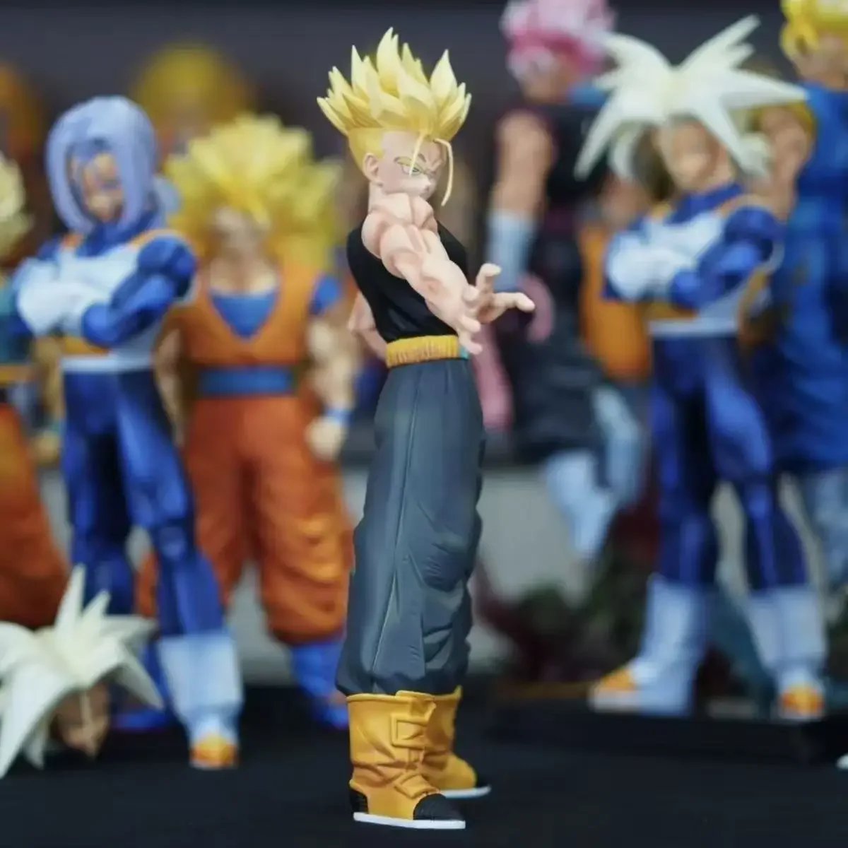 Figura de Dragon Ball Z de 29cm, troncos de Anime, estatuilla de alcance, estatua de gesto, troncos SH Super Saiyan, juguetes de modelos coleccionables, regalo de cumpleaños - imagen 5