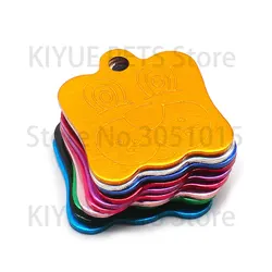Collares con etiqueta de metal para gatos y perros - colores variados