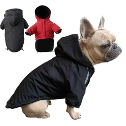 Capa impermeable con capucha para perros pequeños – Cálida y reflectante