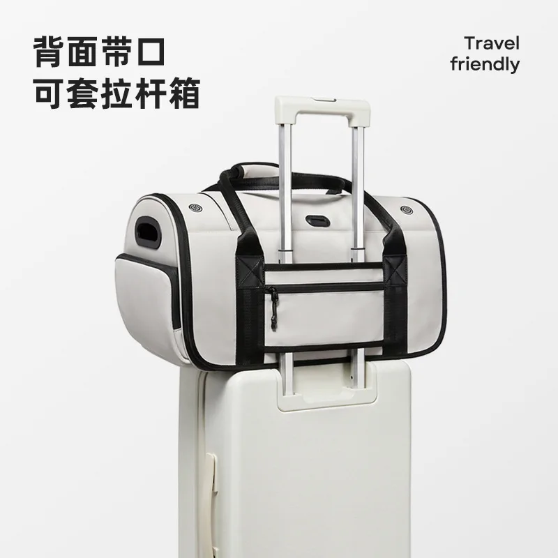 Bolsa de transporte para gatos gran capacidad transpirable bandolera - imagen 2