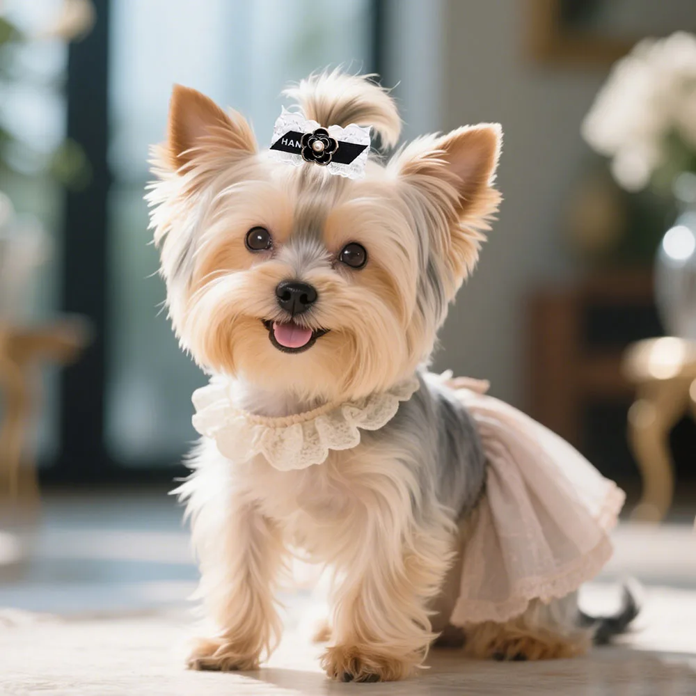 50 Uds. Pinzas para el pelo para perros, exquisitos lazos para perros a la moda, lazo para el cuidado de la boda de princesa, accesorios para el cabello para perros pequeños, vacaciones y cumpleaños - imagen 3