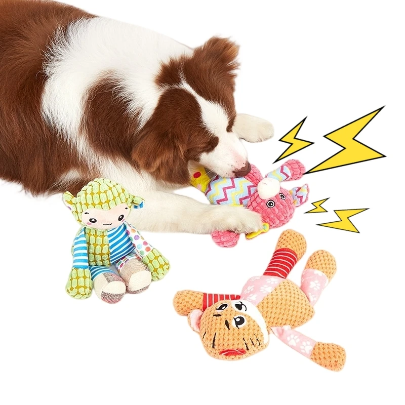 Juguete de peluche para mascotas, rompecabezas para perros y gatos, animales bonitos, resistente a mordeduras, interactivo, chirriante, limpieza de dientes de perro, juguete para masticar, suministros para mascotas - imagen 3