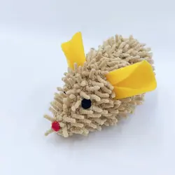 Ratón interactivo con hierba gatera para gato - Juguete de peluche