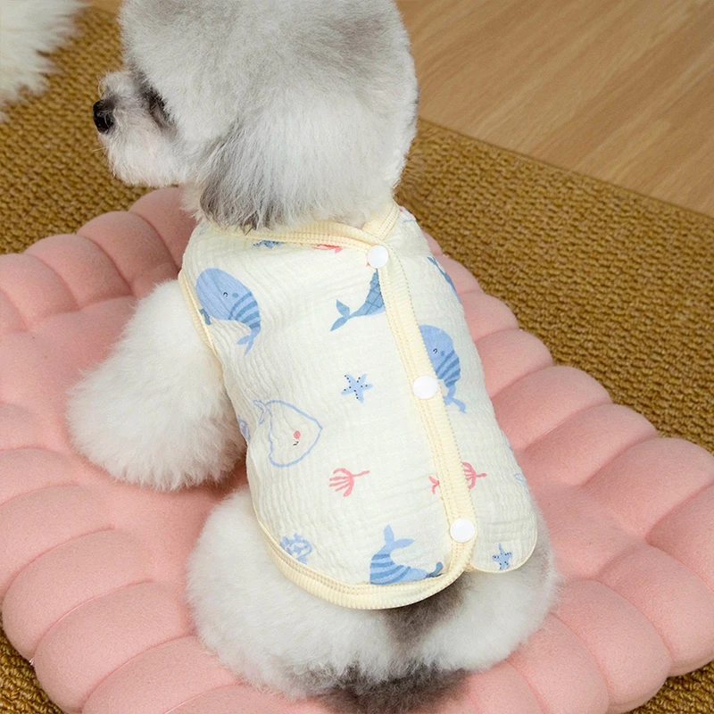 Ropa para perros y gatos: sudadera de algodón y chaleco transpirable - imagen 3