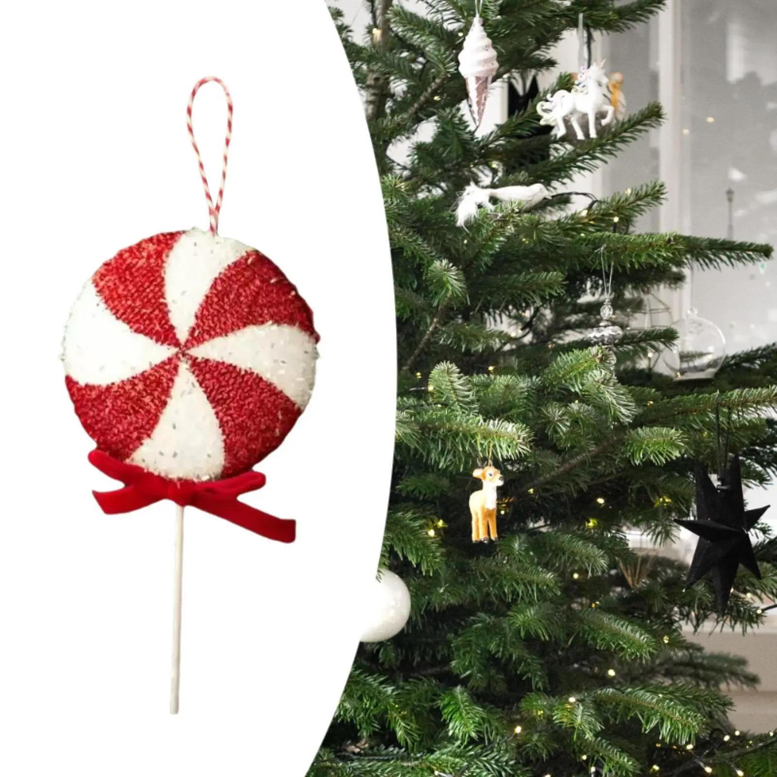 Christmas Tree Hanging Cartoon Dia 3.94inch Decorative Lollipop Pendant Xmas Tree Decor for Anniversary Festival Party Favors Christmas Tree Hanging Cartoon Dia 3.94inch Decorative Lollipop Pendant Xmas Tree Decor for Anniversary Festival Party Favors