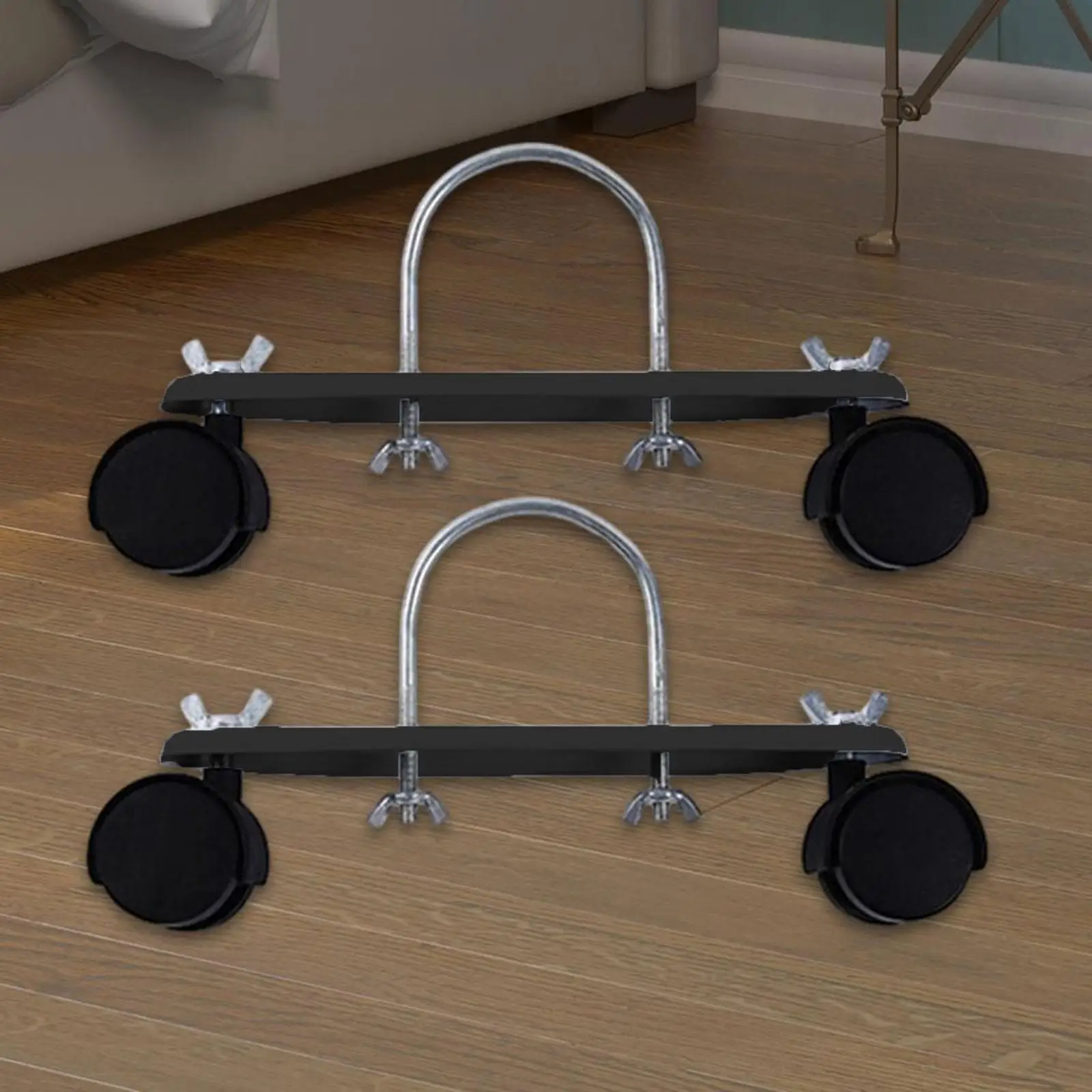 2x soporte para calentador de aceite de calefacción eléctrica, fácil de instalar, resistente, portátil, longitud 21cm con ruedas, accesorio de reemplazo - imagen 3