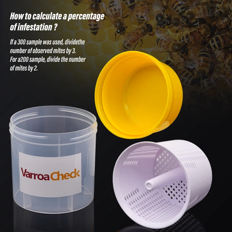 Alive Varroa prueba Varroa Shaker cómodo de usar para apicultura herramienta de medición de ácaros - imagen 4