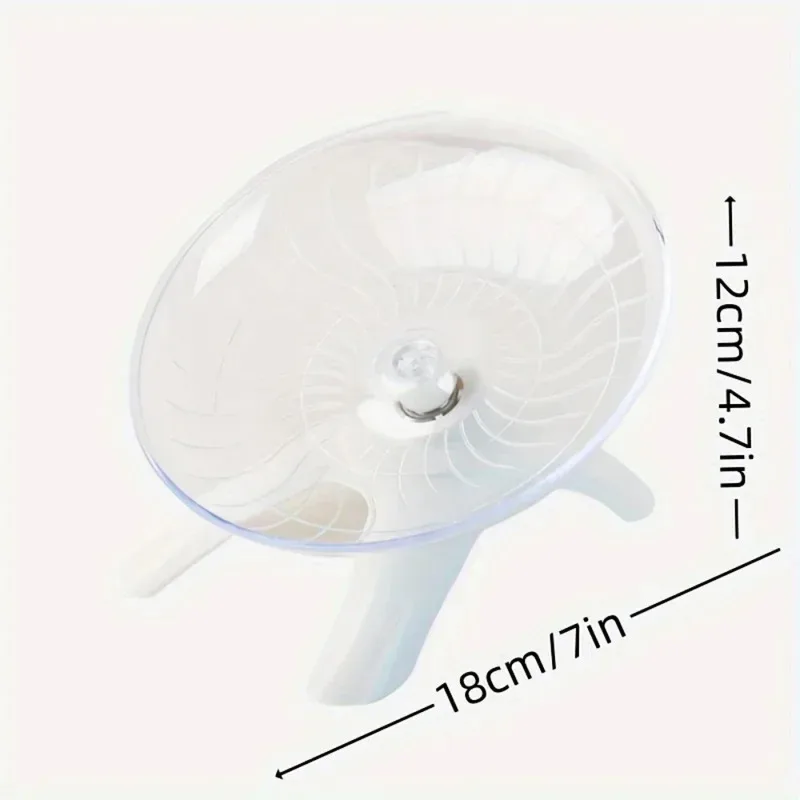 Disco para correr para hámster, juguete deportivo para correr, silencioso, transparente, rueda giratoria para correr para mascotas, juguetes para mascotas, suministros para jaulas para hámster - imagen 5