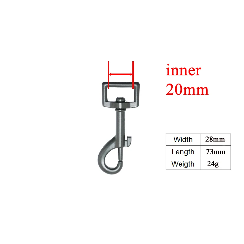 100 unids/lote DIY fabricante de correa de perro ambiental 15,20,25,30mm cierres de langosta giratorios duraderos hardware Clip de perro hebilla de gancho - imagen 4