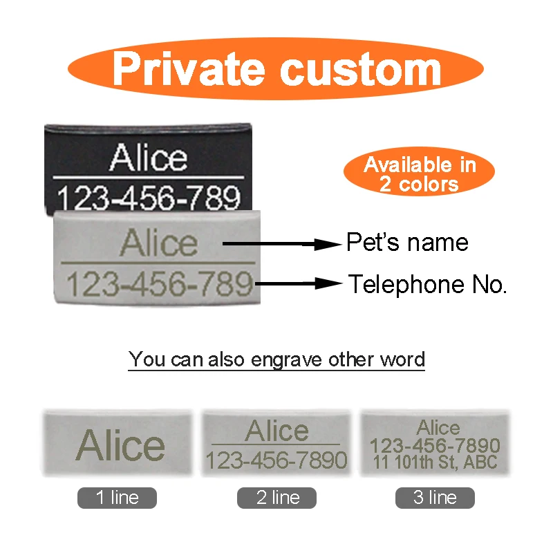 Collar reflectante para gato, Collar de identificación personalizado con nombre, tamaño ajustable, productos para mascotas, seguridad rápida, suministros para gatitos - imagen 4