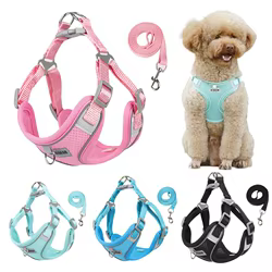 Arnés reflectante para perros y gatos pequeños – Chaleco anti-tirón