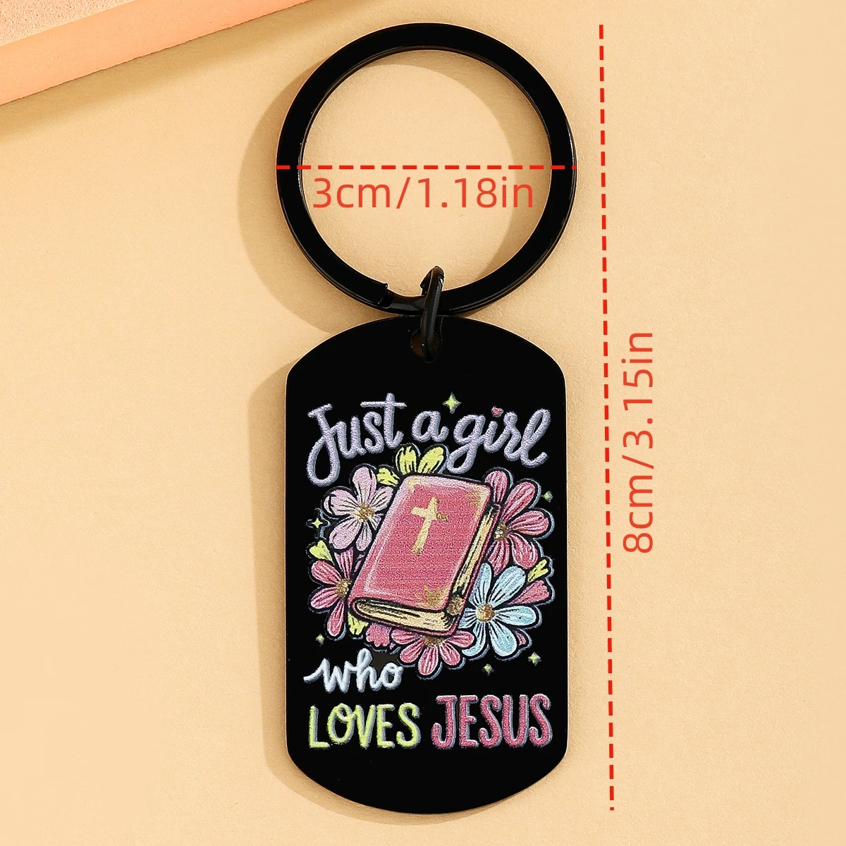 Regalo cristiano para mujeres, amigos, regalos de Jesús, llavero de cruz de la Biblia, regalo de Dios religioso para mujeres, niñas, hijas, regalos basados en la fe - imagen 3