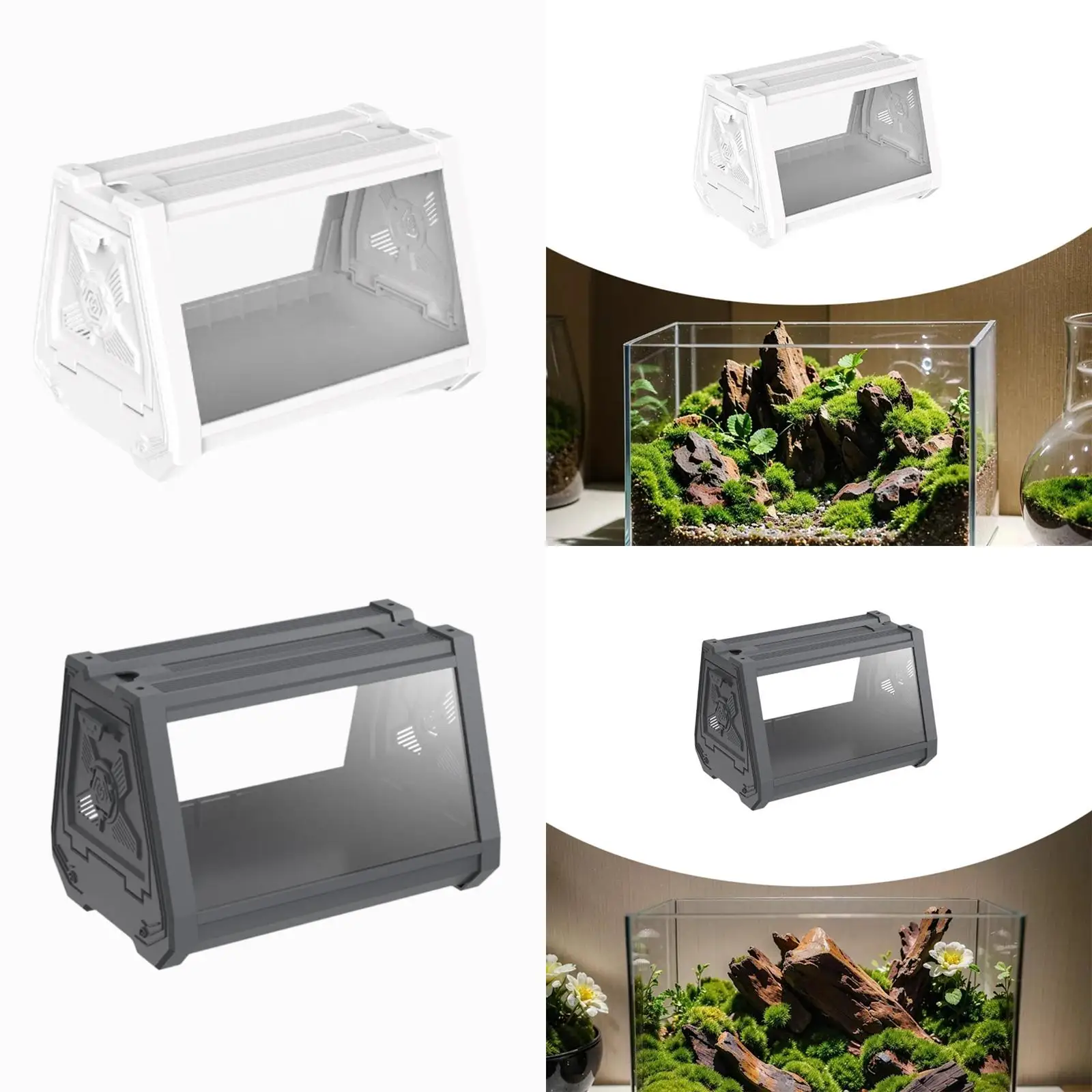 Reptile Terrarium Habitat Cage Hatching Case Reptile View for Hermit Bearded Dragon Chameleon