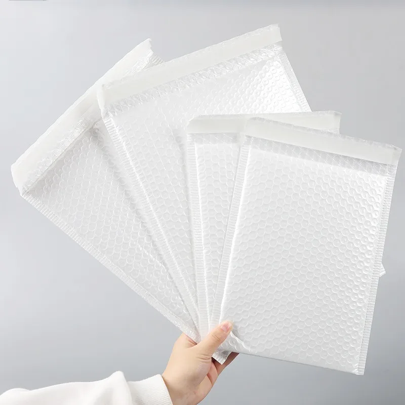 18x23/20x25cm 50 Uds blanco para empaquetar productos DeliveBubble Mailers bolsas de embalaje para empaquetar productos paquete de entrega sobre Mailer - imagen 3