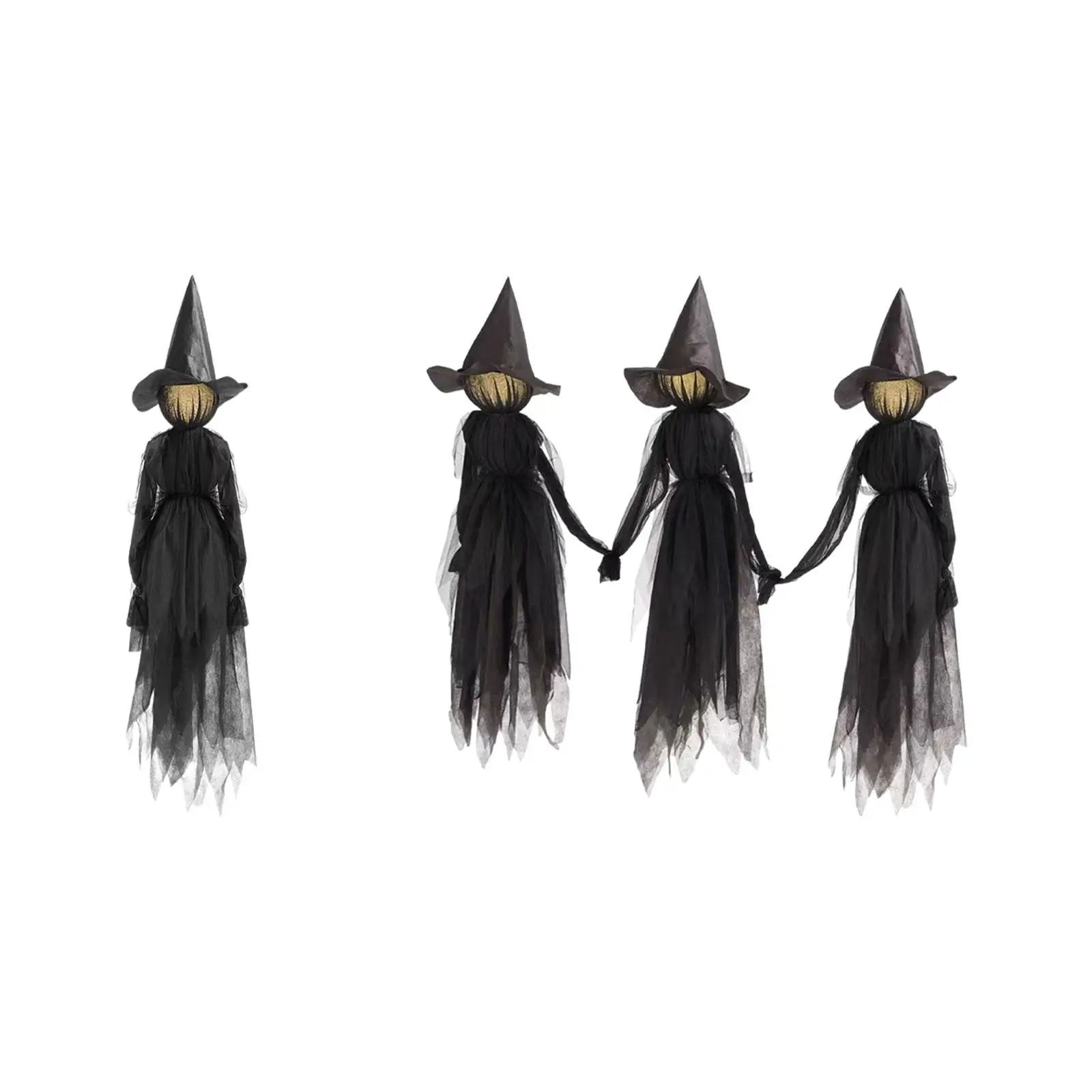 Screaming Witch Halloween Sound Activated Transducer Gifts Colorful Glow Home Garden Decor for Outside Yard Garden Home Entrance