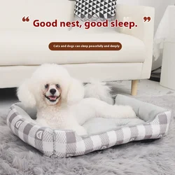 Casa cálida para perros, nido suave, cestas grandes para perros, perrera para otoño e invierno, casa lavable para gatos, suministros para cachorros, adecuado para invierno