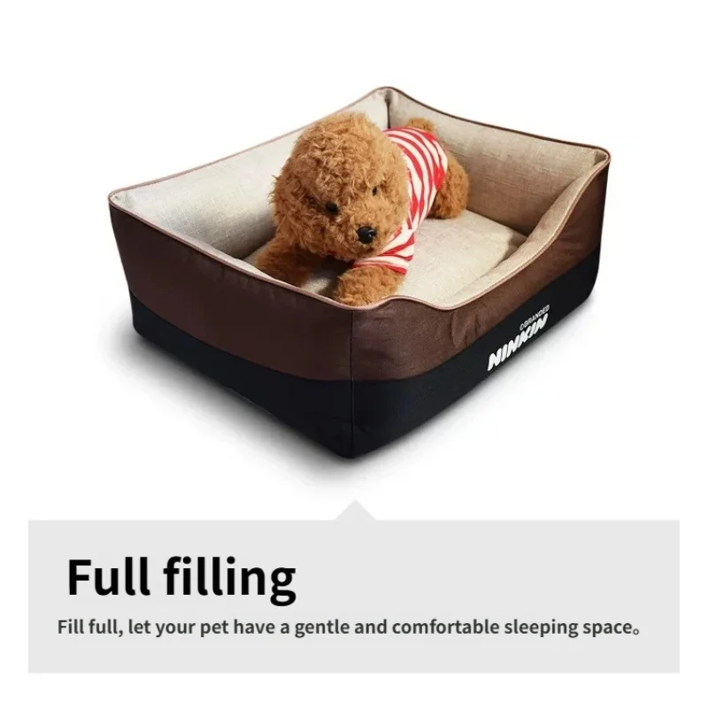 Cama con funda lavable para perros pequeños y gatos - imagen 5