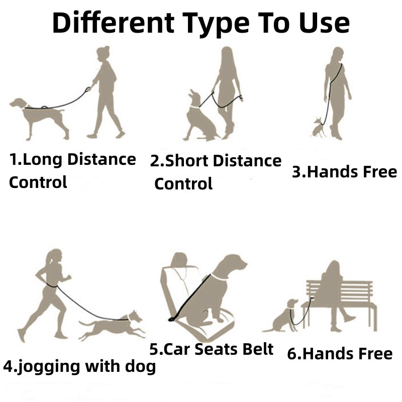 Correa Nylon Perros Elástica - uso en perro