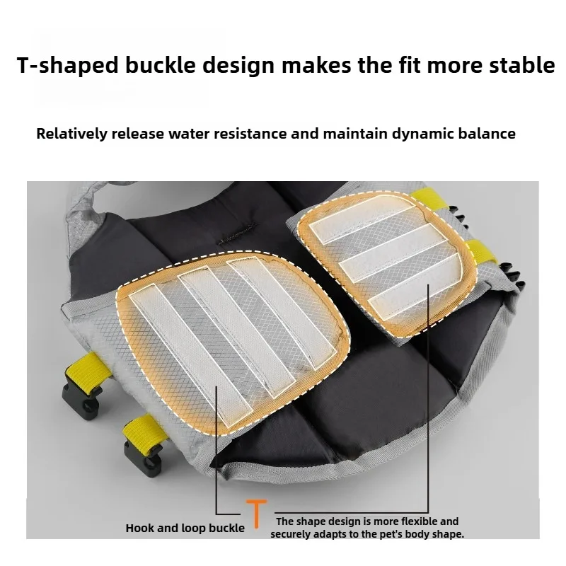 Chaleco salvavidas para perros, flotabilidad mejorada, traje de baño de verano para la playa, chaleco de seguridad, productos de protección para surf, accesorios para chalecos salvavidas para mascotas - imagen 5