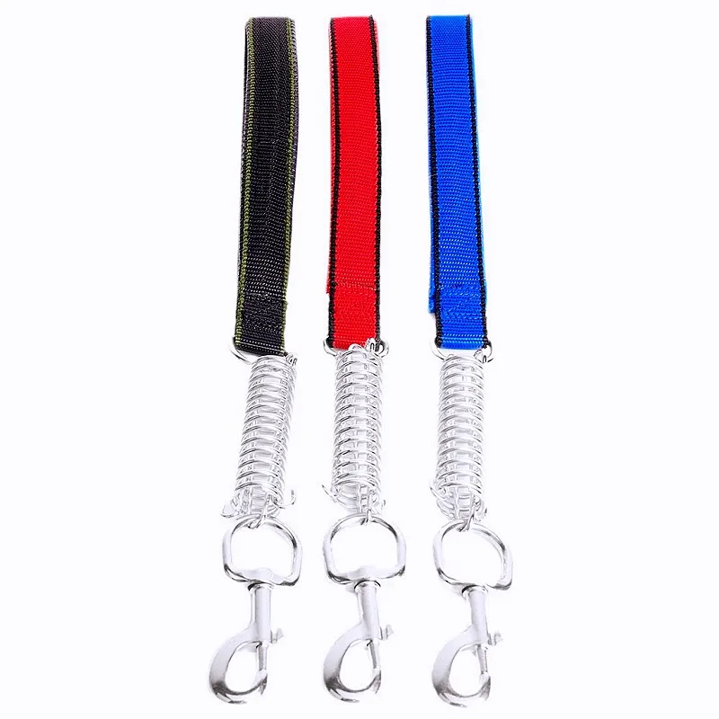 Correa corta de acero inoxidable para perros grandes, Correa cómoda de 45cm para caminar