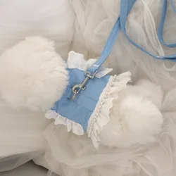 Arnés de pecho con perlas para perros pequeños y medianos – Correa suave acolchada