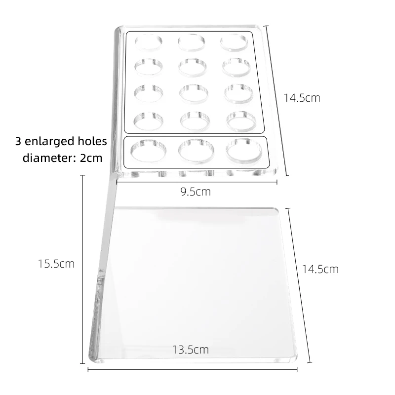 Fenice-soporte para tijeras de peluquero profesional, soporte de exhibición para tijeras de mascotas, organizador de esteticista acrílico, accesorios de peluquería - imagen 5