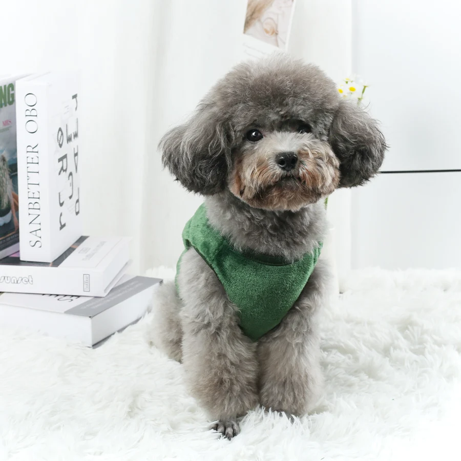 Este chaleco cálido para mascotas de otoño e invierno es adecuado tanto para gatos y perros pequeños y medianos para usar en casa y al salir. - imagen 3