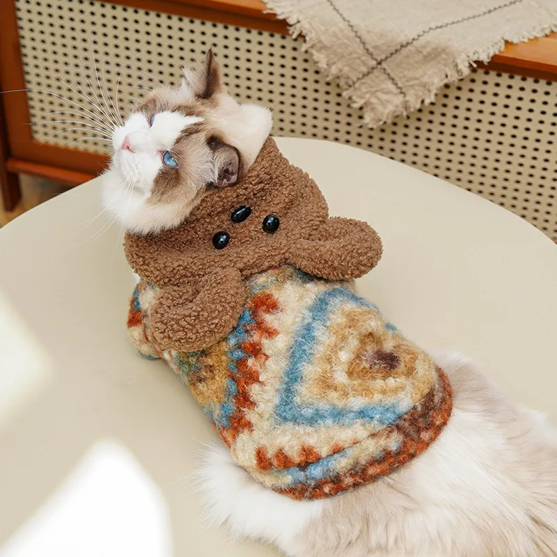 Abrigo de invierno con capucha para perros pequeños - imagen 4