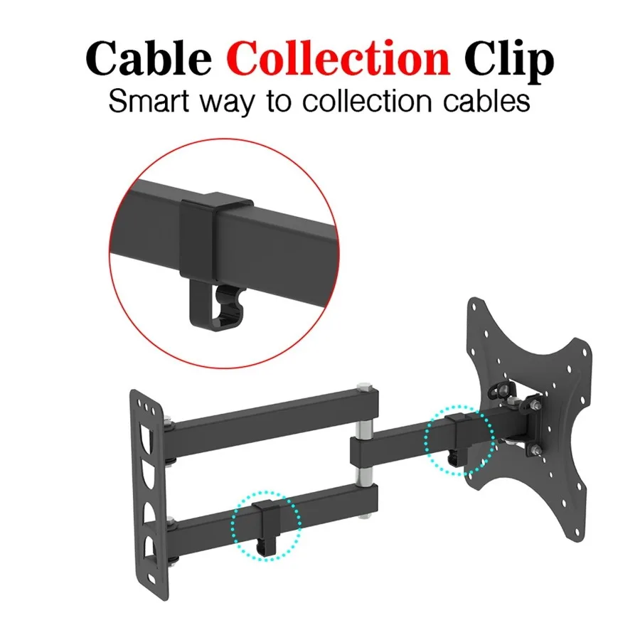 Soportes para Monitor de TV, Monitor LCD LED, soporte de montaje en pared, soporte ajustable para pantalla de TV, soporte para marco de TV para TV de 17-42 pulgadas - imagen 5